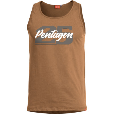Pentagon Astir Tanktop Vertikale Logo Fitness Top Herren Sport Weste Coyote