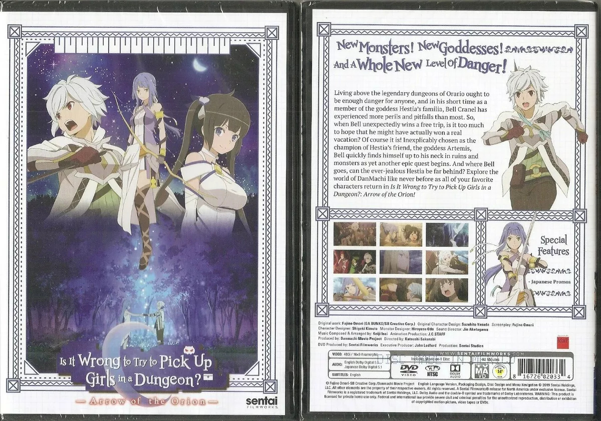 Is It Wrong to Try to Pick Up Girls in a Dungeon? Movie: Arrow of the Orion  Anime Reviews