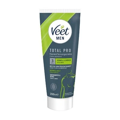 Veet Men Haarentfernungscreme, Oberkörper, Beine, Enthaarungscreme für Männer