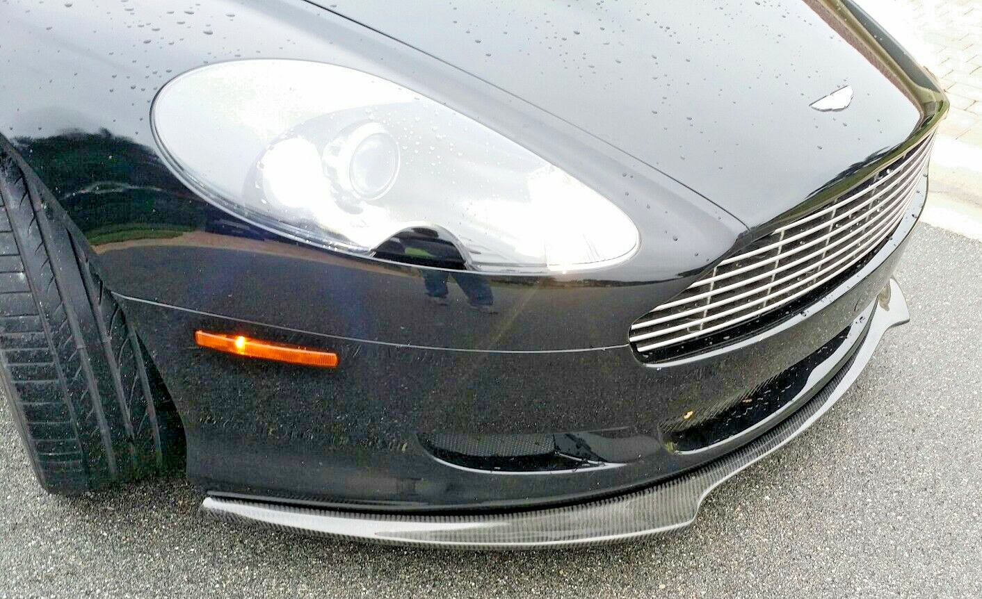 Aston Martin DB9/ Volante  2004-2011 lineaTesoro Front Lip Spoiler Carbon Fiber