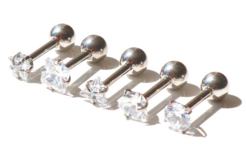 Jeweled Anodized Titanium Labret Monroe 16 Gauge - 8mm