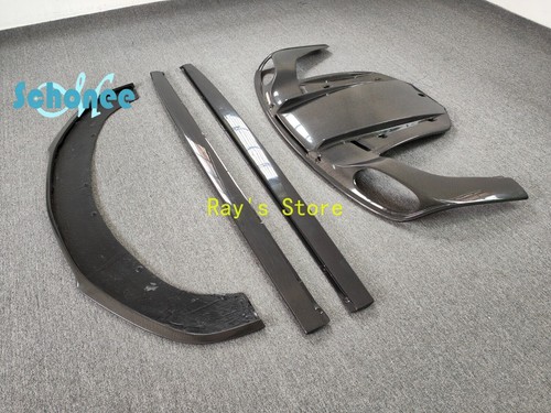 Carbon Fiber Sideskirts Rear Diffuser Front Lip For Bentley Continental GT 12-14 - Picture 3 of 12