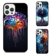 Anti scratch Cover Show Brain Neural For Samsung Galaxy Motorola Apple iPhone