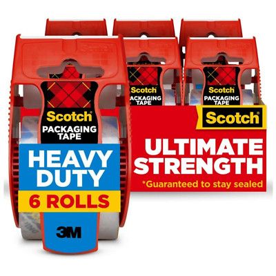 3M Scotch Heavy Duty Shipping Packaging Tape & Dispenser