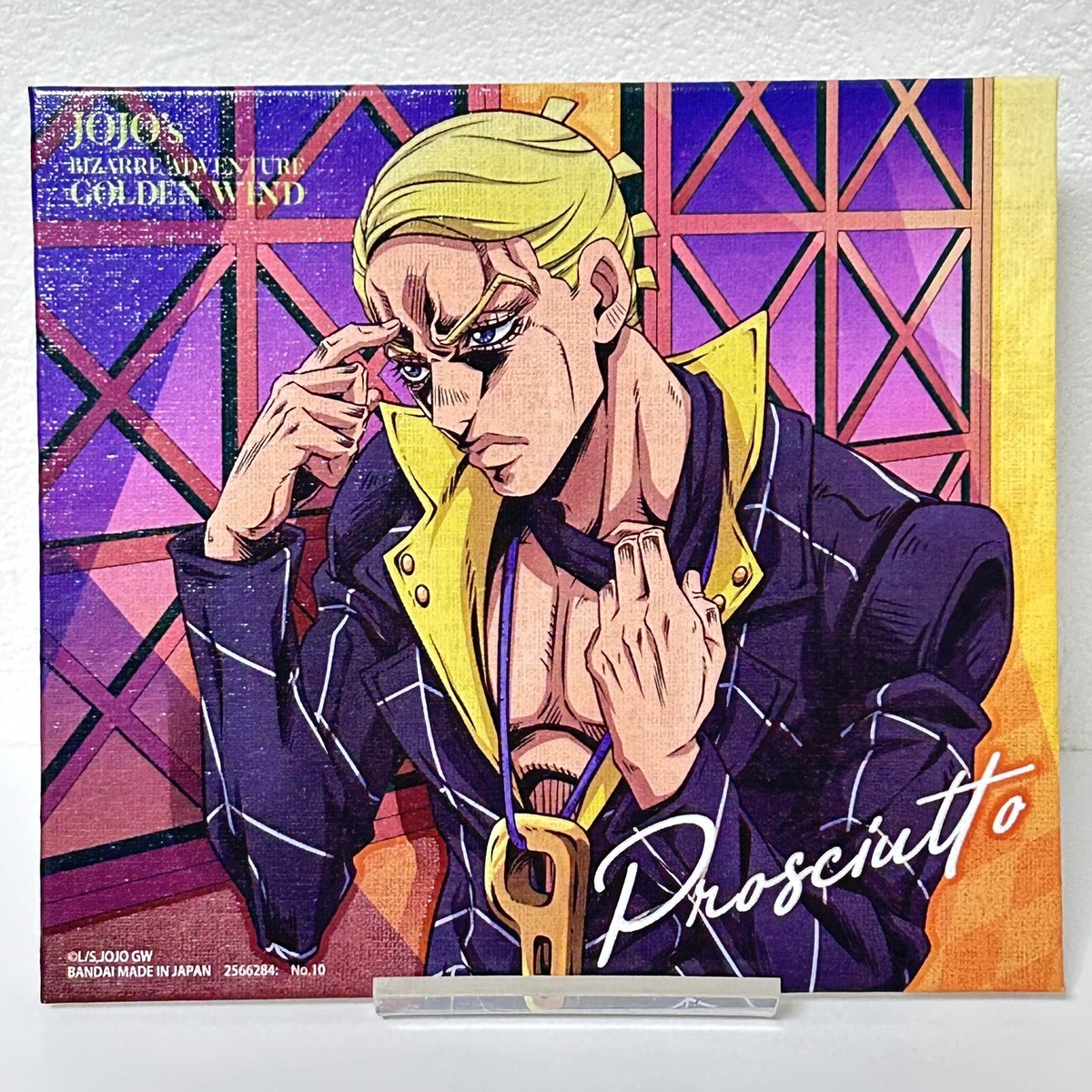 jojo ヴィンテージマテラッセ織　ホワイトベスト JoJo's Bizarre Adventure Golden Wind Canvas Style Board Japan No