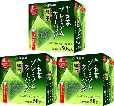 X3 bustine di tè verde giapponese Itoen Uji Matcha Ocha 150 bustine ...