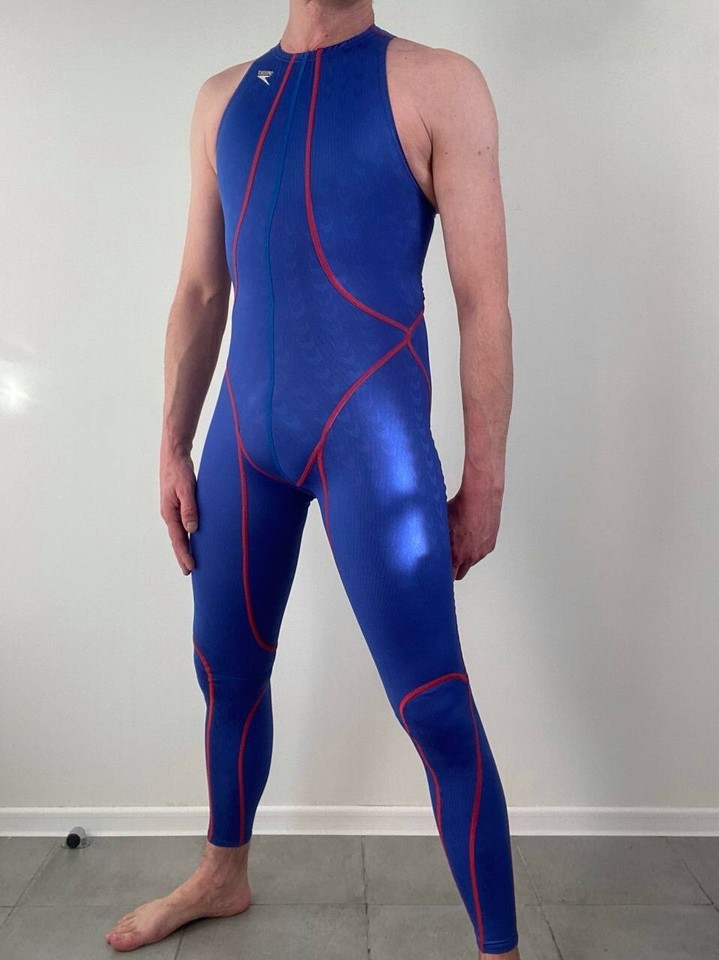Speedo mens swimming race suit. Spandex swim long suit. Sz (S) | eBay UK