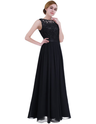 Women's Chiffon Bridesmaid Dress Long Dresses Wedding Prom Formal Party Gown - Picture 48 of 117