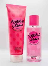 Victoria  s Secret Pink Fresh  Clean Mist And Lotion Set