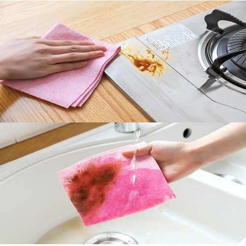 Paño de limpieza de cocina antigrasa trapos cáscara de coco grueso alto absorbente Reino Unido - Imagen 5 de 7
