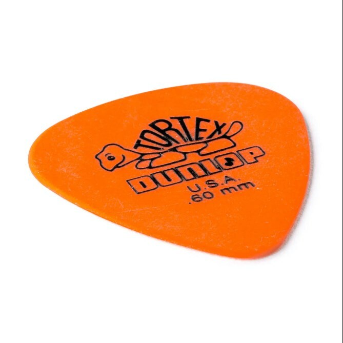 2-Pack Dunlop Tortex .60mm Orange Picks (418P.60) 24-Picks Total