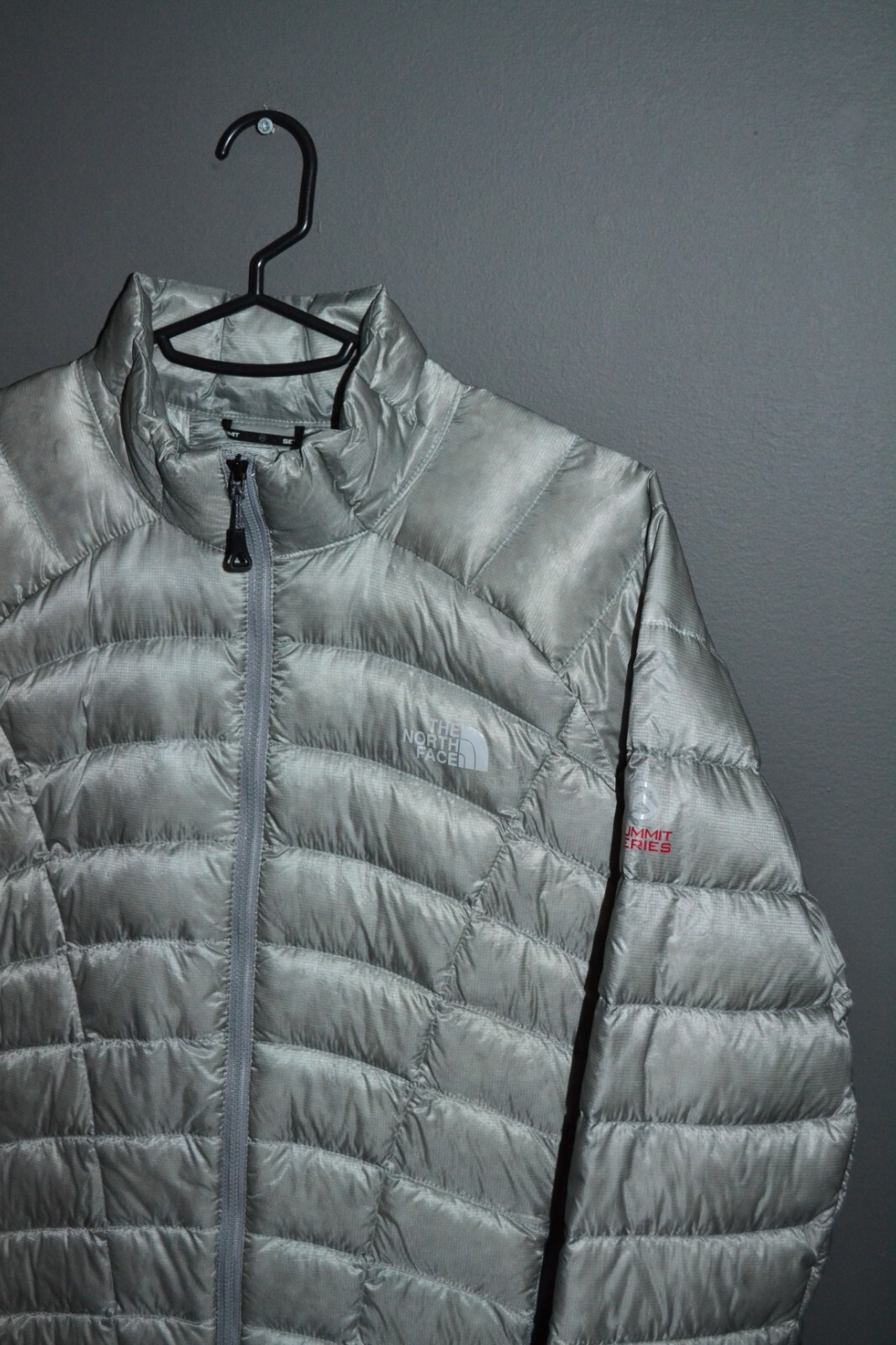 The North Face Summit Series 800 Packable Goose Down Jacket Womens Small Silver