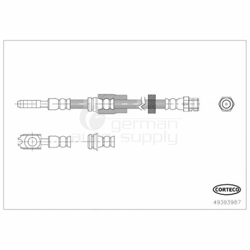 CORTECO 49368137 Filtre D'Habitacle à Charbon Actif - Largeur 200 Mm X Hauteur 30 Mm