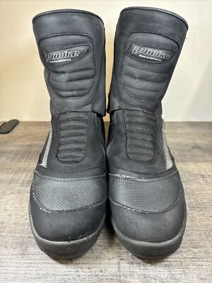 Kochmann SympaTex Motorcycle Racing Boots 43 EU 10 US Black Leather All Weather