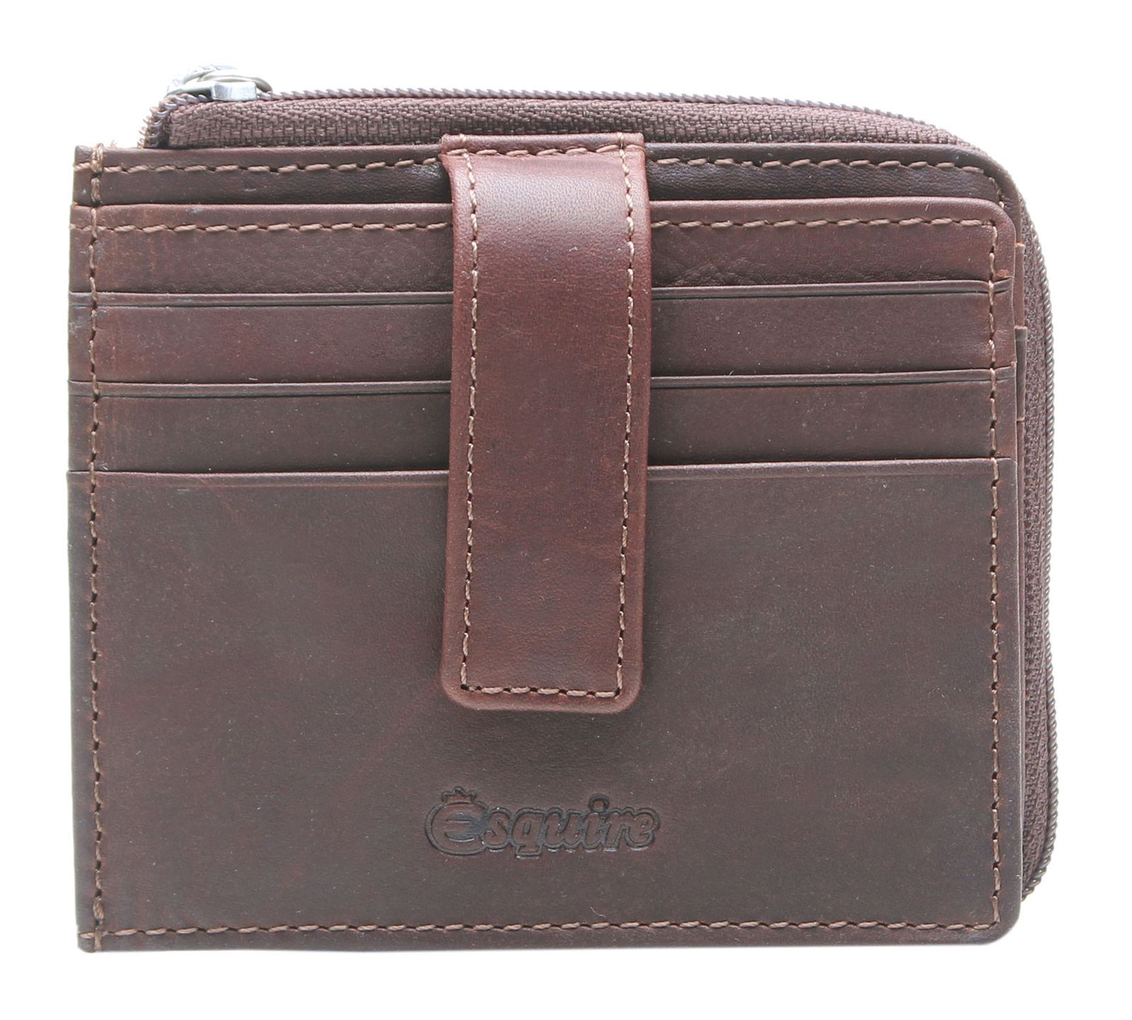 Esquire card case Oslo Dallas RFID Case Brown