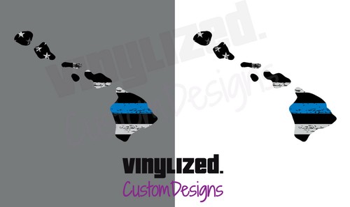 Back Thin Blue Line US Flag State Police LEO Quality Vinyl Sticker Decal TBL - Picture 28 of 78