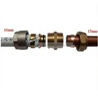 ufh ADAPTER REDUCER 16mm BARRIER PIPE -15mm COMPRESSION COPPER PLASTIC