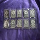 Lot of 10 Scottsdale Silver 1oz Bars