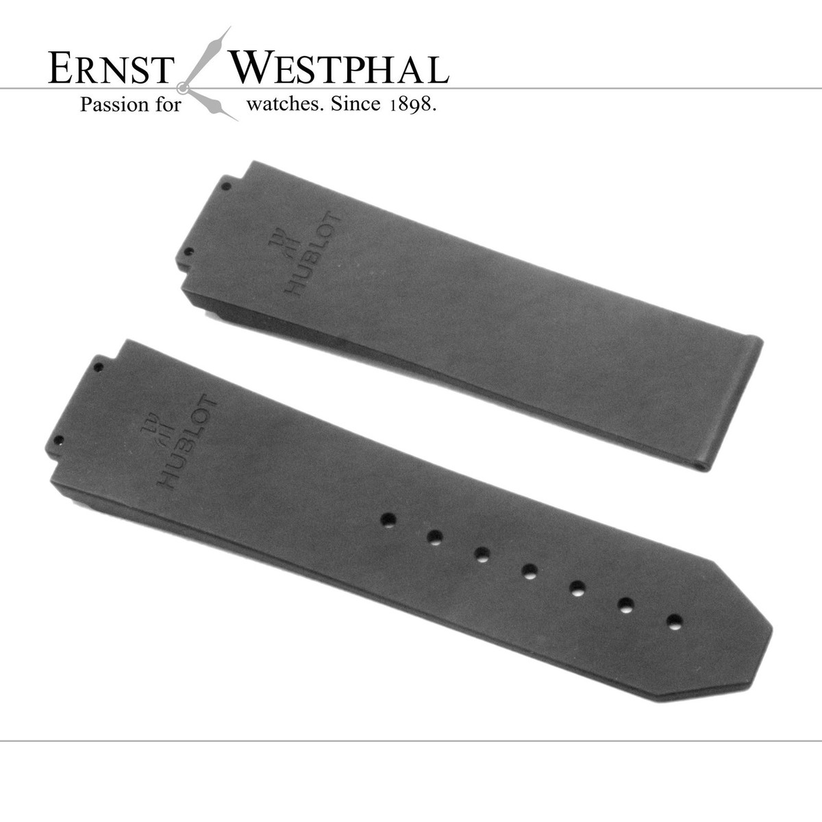 Cinturino Orologio 23/20 Mm Nero – Silicone Foderato Per Hublot Big Bang E F1