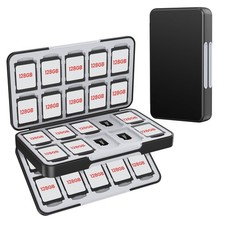 SD Card Holder with 80 Precise Slots for SDXC SDHC Micro SD Cards