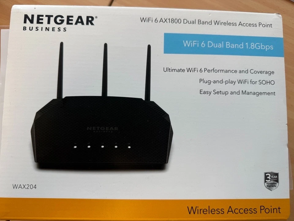 °° WAX204 — WiFi 6 AX1800 Dual Band Wireless Access Netgear Business °° - Bild 3 von 3