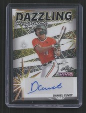 2024 Leaf Vivid #DP-DC1 Daniel Cuvet Dazzling Performers Laser Yellow
