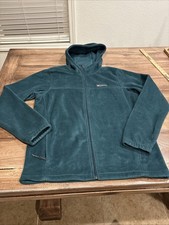 Columbia Full Zip Fleece Hoodie Women's Medium Green