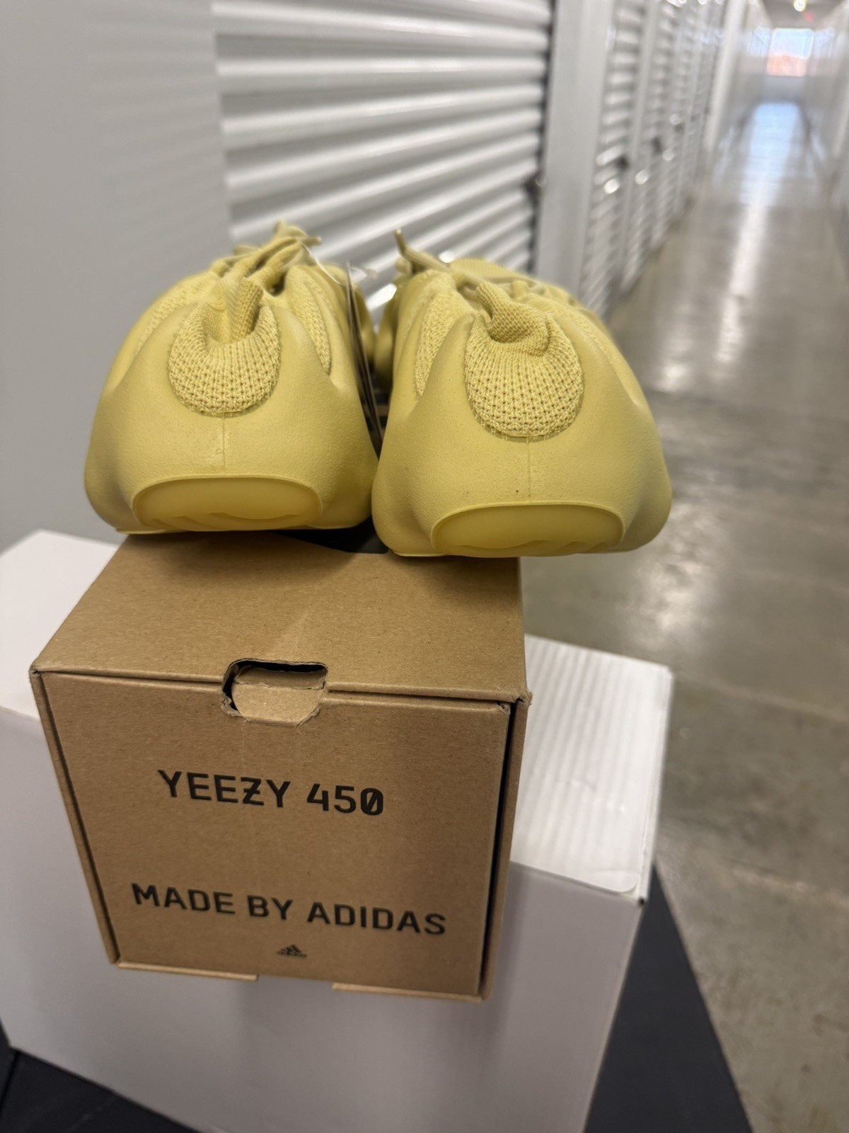 adidas Yeezy 450 Sulfur HP5426 Primeknit Low Top Sneakers 2022 Men thumbnail 3