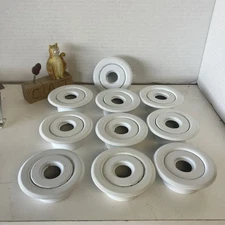 🔥(10) 2 Piece Recessed White Fire Sprinkler Escutcheon - 1/2" IPS- 1" depth 