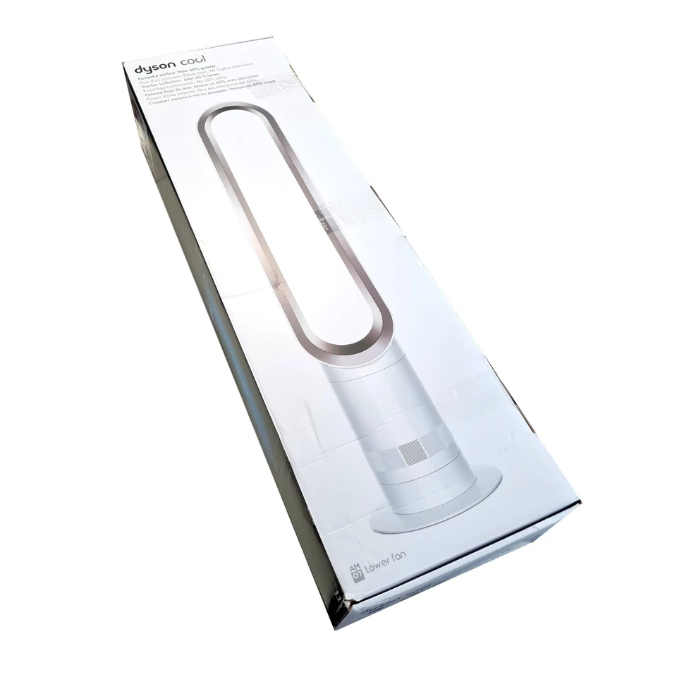 DYSON Turmventilator AM07 Air Multiplier oszillierend 500 l/Sek. weiß/silber - Bild 2 von 3