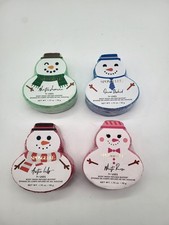 Spongelle Holiday Snowman Assorted Pack of 4 Body Wash Infused Buffers