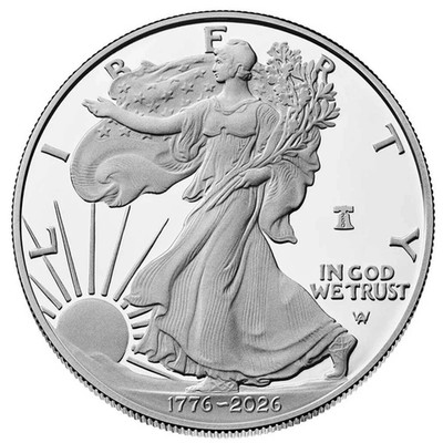 2026 W 250th Anniversary Proof Sliver Eagle FDOI Liberty