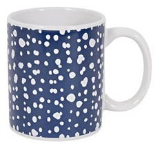 Mad About Mugs Straight Blue Spotty Tea Coffee Hot Chocolate Stoneware Mugs 11oz