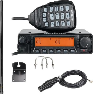 RA87 GMRS Mobile Radio Transceiver 8 Repeater Channel + MR300 Bull Bar Antenna
