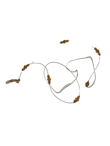 Glasses Strap Clear With Golden Beads