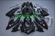 Black Carbon Fiber & Shark Fairing Kit For Suzuki GSXR 600/750 2008 2009 2010