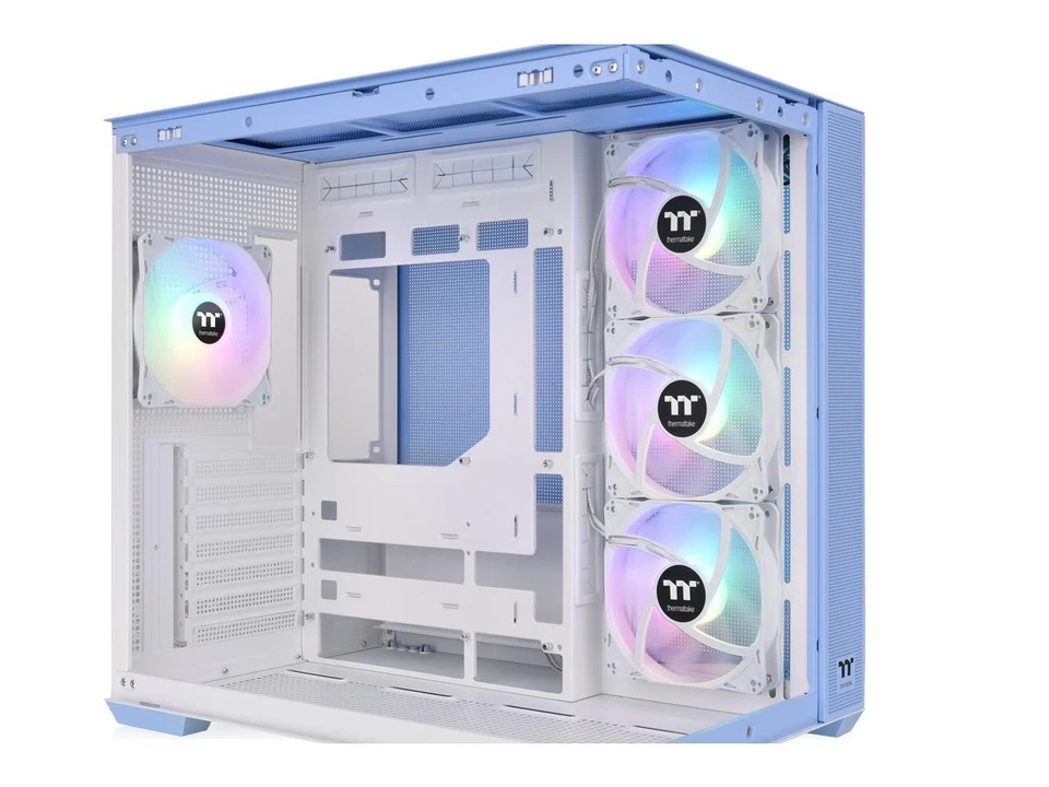 Thermaltake View 380 TG ARGB Hydrangea Blue ATX Case; 4x120mm ARGB Fans - Image 2 of 4