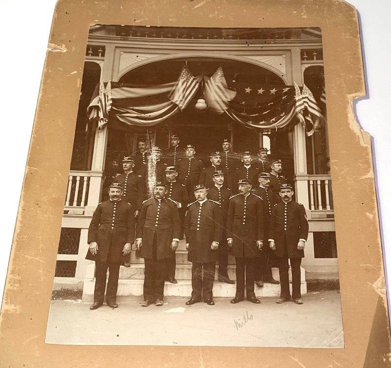 Rare Antique American Knights Pythias Drill Team Connecticut Cabinet Card Photo!