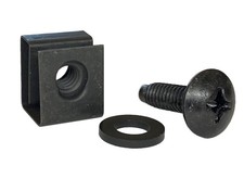 10-32 Slide-on Cage Nuts, 2 Pack Screws, Washers, USA Made, Server Rack Mount