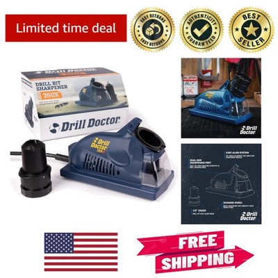 Efficient Electric Drill Bit Sharpener with V-Block and 118° Precision Angle