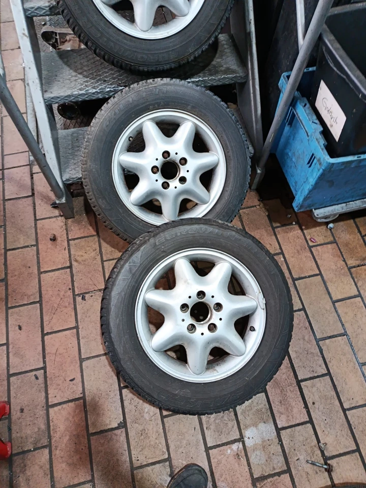 Mercedes W203 Alluminio Pneumatico Invernale 195/65 R15 6x15 Ruote - Bild 2 von 4