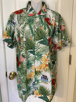 In Your Face Apparel Men s Med. Summer Series Hawaiian Shirt Sleeve Button Up