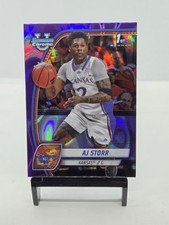 2024-25 Bowman U Chrome AJ Storr 1st Bowman Purple Lava Refractor Kansas #4