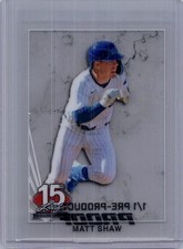 Matt Shaw 2025 Leaf National NSCC Baseball 1/1 Pre Production Proof