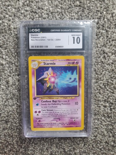 Starmie (1st Edition) graded CGC 10 for sale on eBay