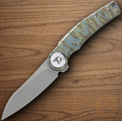 Dreamtech Framelock Folding Knife 3.25'' Bohler M390 Steel Blade Titanium Handle