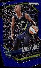 2025 Panini Prizm WNBA Blue Velocity Prizms Aziaha James Card #83