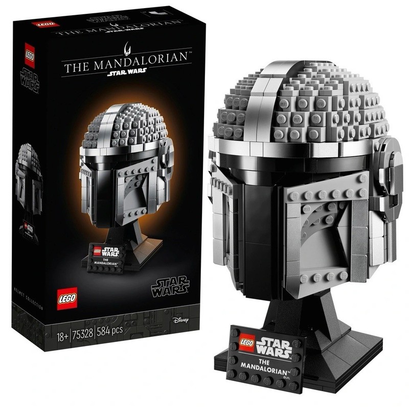 LEGO Star Wars Mandalorian Helmet 75328 Complete Set 584 pcs 18+ 2022