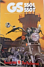 1981 Suzuki GS-550L GS-550T  factory sales brochure