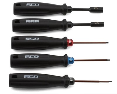 EcoPower (1.5, 2.0, 2.5mm Hex and 5.5, 7mm Nut Drivers) 5 Piece Hex and Nut Driv